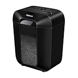 Fellowes Paper Shredder for Home Office Use, 8 Sheet Mini Cut, Deskside Shredders with 17 Litre Bin and Safety Lock, Powershred LX41 Advanced Security P4 – Black