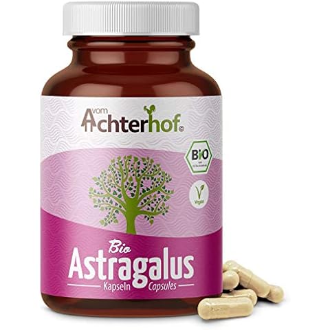 Astragalus Kapseln Bio | 180 Stück | hochdosiert mit je 500mg Astragaluswurzel Pulver | Tragant Tragacantha Membranaceus Wurzelpulver Cover