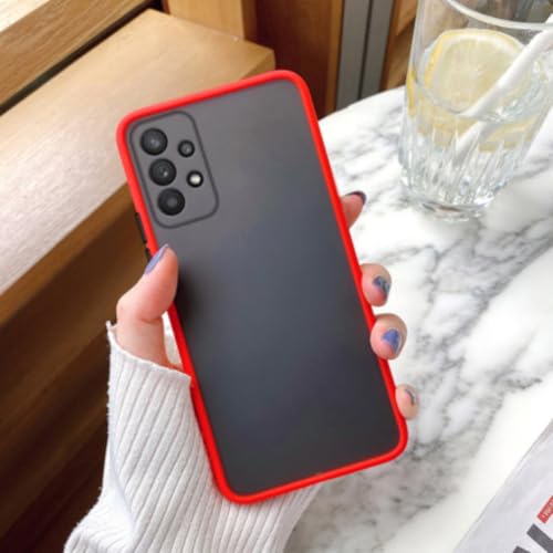 Coque Samsung A52 4G 5G mate rouge pour éviter les rayures et les traces