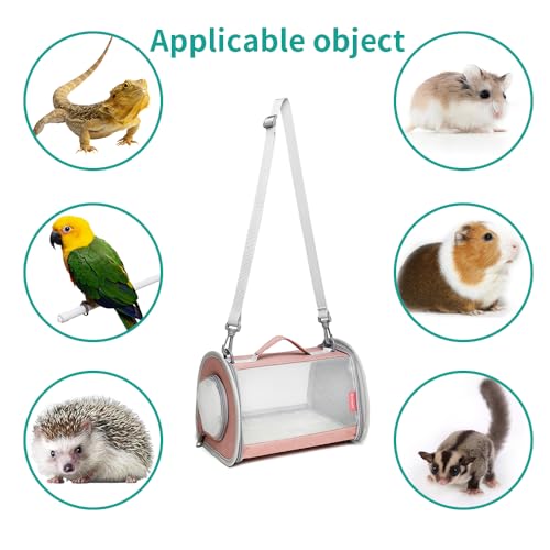 ioview Bolsa de Transporte para Porquinho da Índia, Bolsa de Viagem para Animais Pequenos, Lagarto,