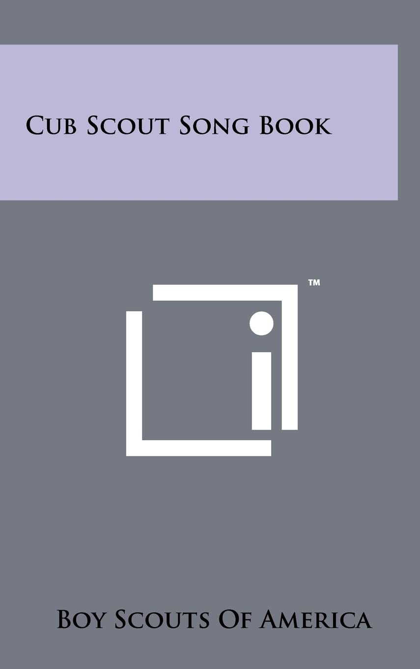 Cub Scout Song Book