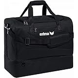 erima Sporttasche mit Bodenfach Sporttasche, 50 cm, 56 Liter, schwarz