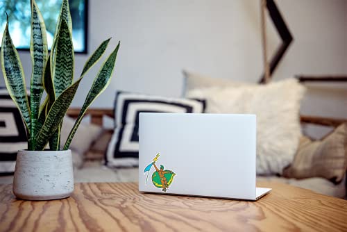 Image of University of Hawaii Rainbow Warriors Vintage Warrior Logo Weatherproof Vinyl Sticker Car Decal from Nudge Printing