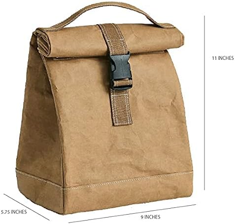Miniatura 4 de Roll Down Lunch Tote Bag (Marrón)