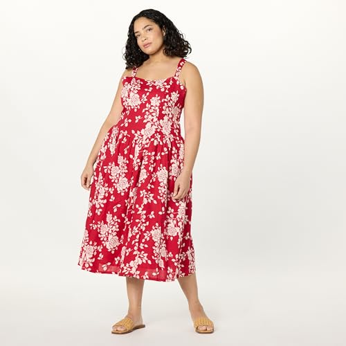 Image of The Drop Womens Balu Feminine Shaped Waist Midi Dress