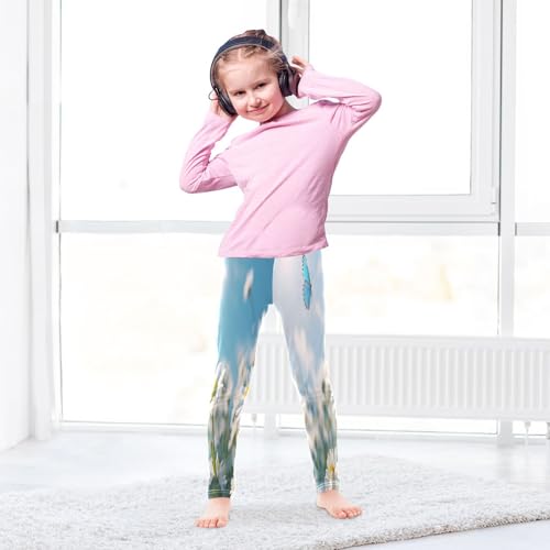Toddler Girls Leggings Printed Yoga Pants Leggings Vibrant Spring Meadow for Kids4