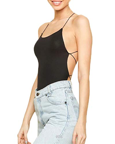 Bodies Mujer Sin Mangas Descubierta Sling Espalda Tops Body Verano Ropa de...