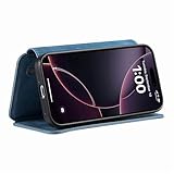 Trugox Zip Wallet Case for Apple iPhone 14 Phone Case with Ring Stand RFID Blocking Safe Card Holder Leather Purse Folio Book Folding Flip Case Cover Women Men - Blue - Image 6