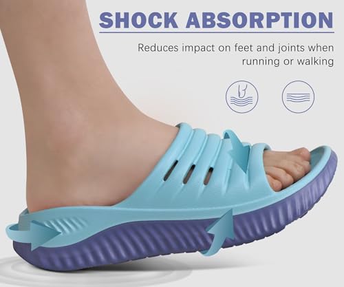 Image of KuaiLu Recovery Sandals Women With Comfortable Arch Support Sport Slides