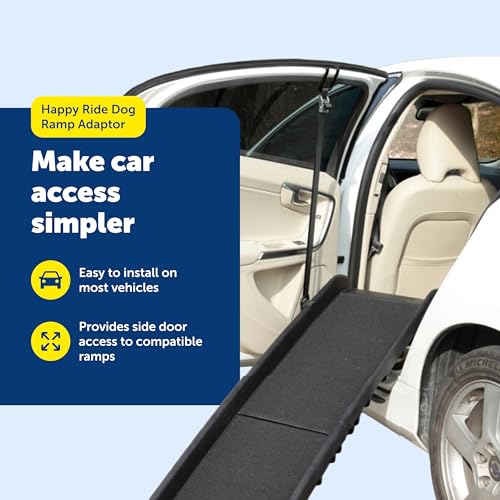 Solvit PetSafe Happy Ride Hunderampen-Adapter – Sichere Seitentür Einstiegsunterstützung – Tragbarer Rampen-Adapter für Autos, SUVs & LKWs – Praktische Haustiereinstiegsunterstützung – Langlebiger