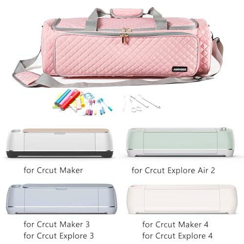 Image of Carrying Case for Cricutt Maker 4, Cricutt Explore Air 2, Cricutt Maker 3, Cricutt Explore 3, Cutting Machine, Storage Bag with Pockets for Cricutt Accessories and Suppliers