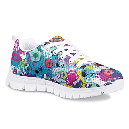 GIFTPUZZ Kids Casual Sneakers Breathable Lace Up Low Cut Sports Walking Hiking Sneakers2