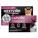 CAPSTAR Flea Treatment for Cats 2-25 lbs (6 Doses) + NEXTSTAR Flea and Tick Prevention for Cats Over 3.5 lbs (1 Dose) Bundle