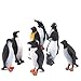 Holibanna - 8 figuras de pingüino realistas de plástico para niños