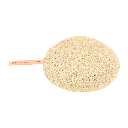 Midazzle 100% Natural Body Scrubber Loofah for Bathing (Round) (Pack of 1) - Image 2