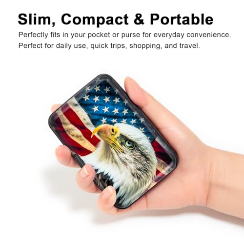 Credit Card Holder Small RFID Blocking Wallet Business Metal Slim Mini Aluminum Hard Case for Women Men4