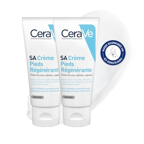 CeraVe - SA Crème Pieds Régénérante - Exfolie,...