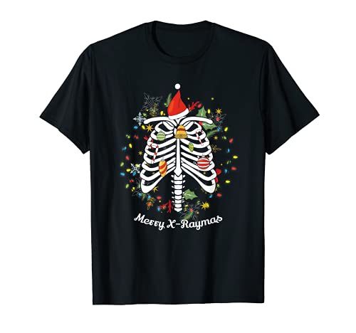 Rad tech christmas puns merry x-raymas xmas radiographer t-shirt