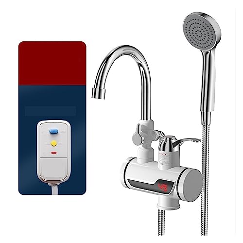 Chauffe-eau électrique 3000W pour cuisine et robinet de douche intégré
