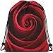 Hdadwy Rouge Rose Cordon Sacs À Dos Sac Floral Blossom Arôme Romantique Belle Élégant Naturel Motif De Plantes Sport Gym Sac