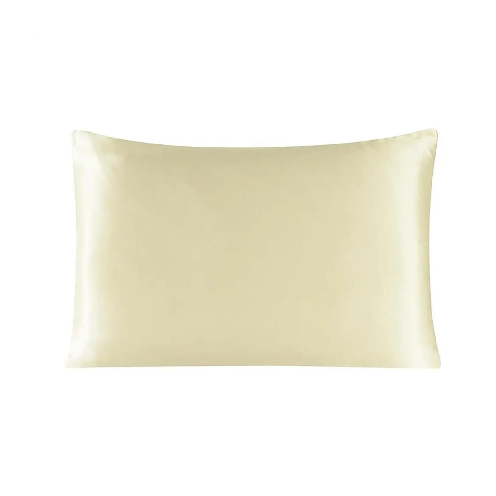 Silky Pillow Covers, 25mm Silk Zipper Pillowcase Multicolor Multiple Sizes(Beige,50x70cm)