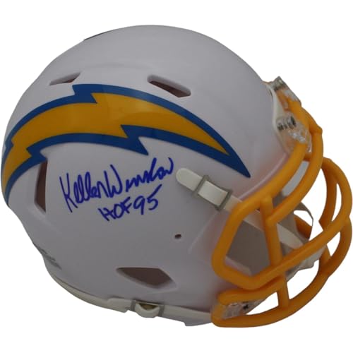 Kellen Winslow Signed Los Angeles Chargers Mini Helmet HOF Beckett 44431 - Autographed NFL Mini Helmets