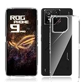 ASUS ROG Phone 9 5G ケース クリア 黄変防止 ASus rog phone 9 カバー 薄型カバー ASus ROG Phone 9保護ケース TPU素材 ASus rog phone 9 用の スマホケース 米軍MIL規格取得 すり傷防止 2重構造 耐衝撃