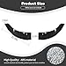 PDKLIN for Charger Front Bumper Lip Splitter Protector Cover Trim for 2015-2023 Dodge Charger Black Exterior Accessories 2pcs, Not for SXT/Widebody