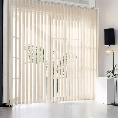Persianas venecianas para puertas correderas y ventanas de cristal, ancho ajustable, 80-200 cm, protección de privacidad, cortina fácil de deslizar, 230 x 140 cm