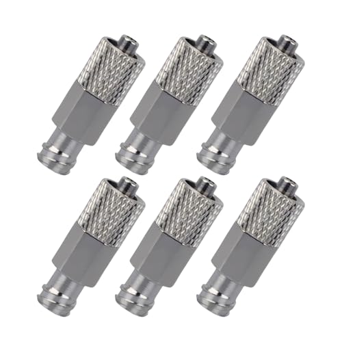 ルアーロックアダプター | 6個セット ルアーロック延長チューブ - 工業潤滑油 自動車 農業 実験室用精密ねじ継手延長金属接続