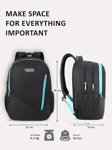 Image of Lavie Sport Lozenge Pro Laptop Backpack | 34 Liters | Fits Upto 15 Inch | Laptop Compatiable | For Men & Women