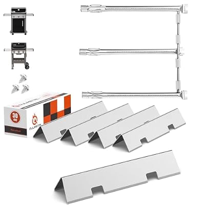 Grill Parts for Weber Spirit 2 e310, 7636 Flavorizer Bars & 69787 Grill Burner for Weber Spirit 300 Series, Grill Parts for Weber Spirit E310 SP310 SP320 310 Spirit II E-310 2 E-310 GS4 3 Burner