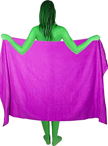 Textile Do Extra Large Super Jumbo Bath Sheet Towel 100% Egyptian Cotton XL Bath Sheets(100 x 200 cm-600 GSM) (Purple)
