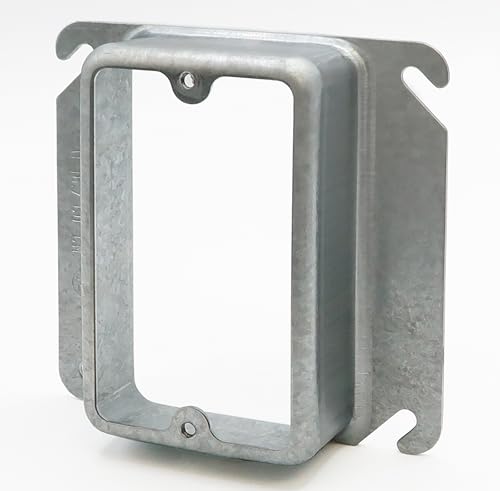 Raised Mud Rings Square Device Cover 1 Gang Outlet