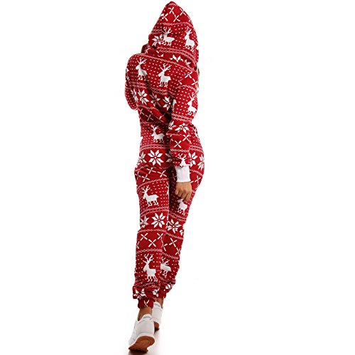 Crazy Age Knusse jumpsuit, sweatoverall, onesie met rendier-ijskristallen-motief CA-J-603. Lekker relaxen en chillen - Image 3