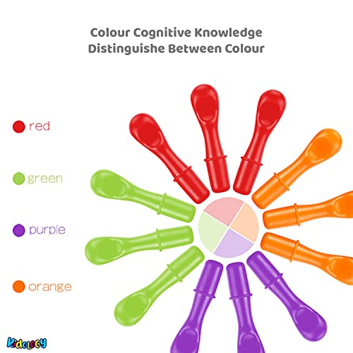 Image of Kidology Pull Out Spike Toy for Kids Age 18+ Months | Fine Motor and Sensory Hedgehog Toddler Learning Toys | Montessori, Educational Games for Counting, Color, Sorting | Ideal for Gifting