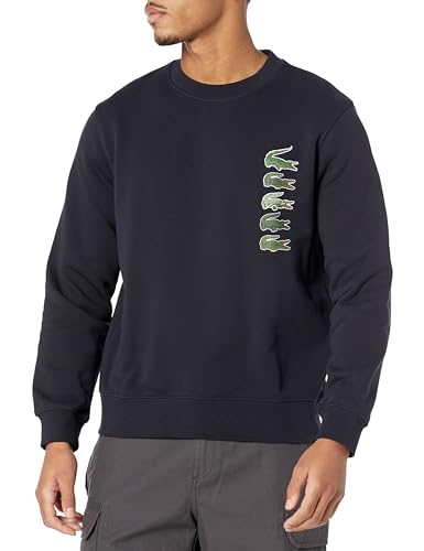 Lacoste Men's Classic Fit Croc Print Sweatshirt