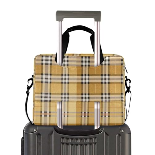 Bolsa para portátil 15.6" con asa y correa negro blanco oro miniatura 4