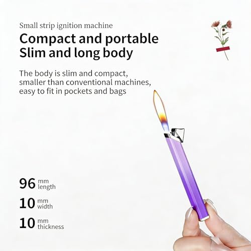 Encendedor metálico recargable de butano suave, slim miniatura 5