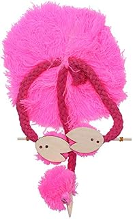 TOYANDONA 5pcsstring Early Yellow Funny Parent- Animal Children Marionette Flamingo Handmade Child Puppets Education Stuffed Kids Interactive for Toys Bird Plush Pull