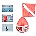 Eioflia Dive Buoy Surface Marker Diving Signals Flag Inflatable Ball PVC Safety Sign Diver Below Red,Boating Accessory