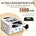 Buldoospok Automatic Card shuffler, 1-2 Deck Quiet & 2000 mAH USB-C Rechargeable Electronic Card shuffler, One-Press AUTO/Manual Card shuffler for UNO Poker Blackjack Skip-Bo Phase 10(Style-01)