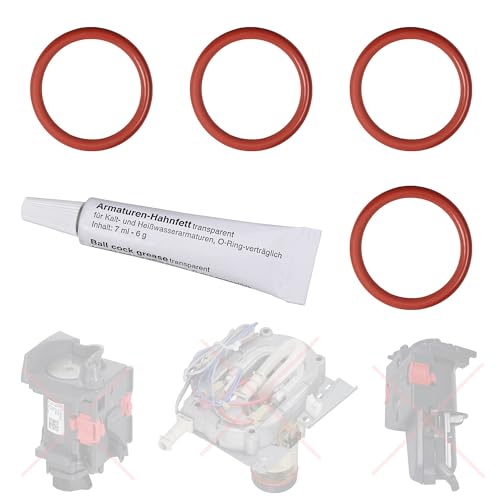 Junta tórica compatible con Delonghi EABI EAM ECA EAM ETAM AEG para la unidad de preparación grupo de preparación, pistón de contacto y calentador de bloque térmico de Snapworld-Kaffee (4 + 6 g)