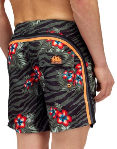 Bañador para hombre SUNDEK elástico corto 19 cm entrepierna 40,6 cm