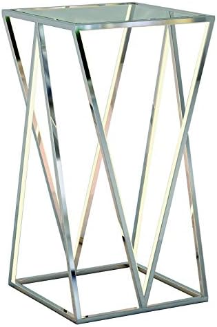 Victory Led Accent Table Polished Chrome