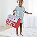 Melissa & Doug Fold and Go Wooden Barn with 7 Animal Play Figures - Farm Animals Barn Toy, Portable Toys, Farm Toys for Kids and Toddlers Ages 3+