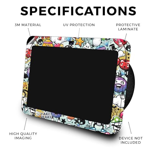Image of Glossy Glitter Skin Compatible with Amazon Echo Show 8 (3rd Gen, 2023) - Oddballs - Premium 3M Vinyl Protective Wrap Decal Cover - Easy to Apply | Crafted in The USA by MightySkins