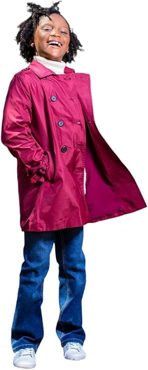 Girls' Berry Trench Coat | Warm & Stylish Fall/Winter Coat for Girls | Ages 3-104