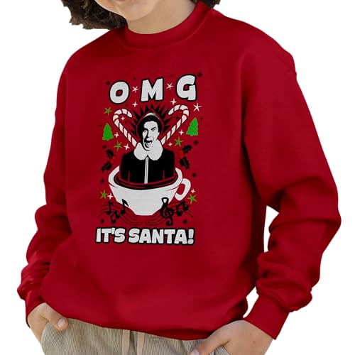 Elf OMG It's Santa Adult and Kids Sized Crewneck Sweater