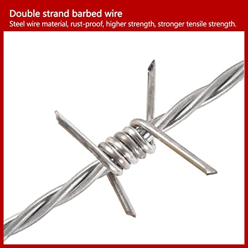 Grillage métallique durable et fil barbelé zingué de sécurité extérieure - 3